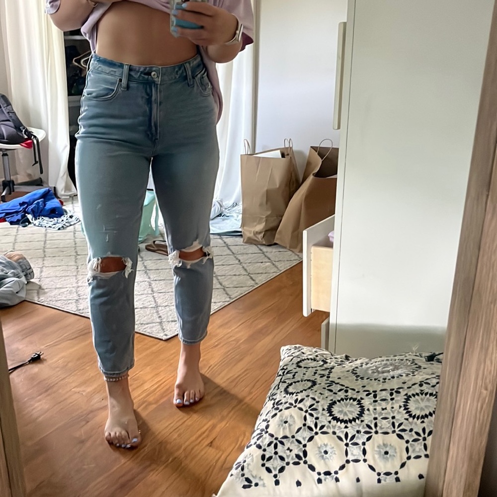 Abercrombie & Fitch The Mom/High Rise/Curve Love